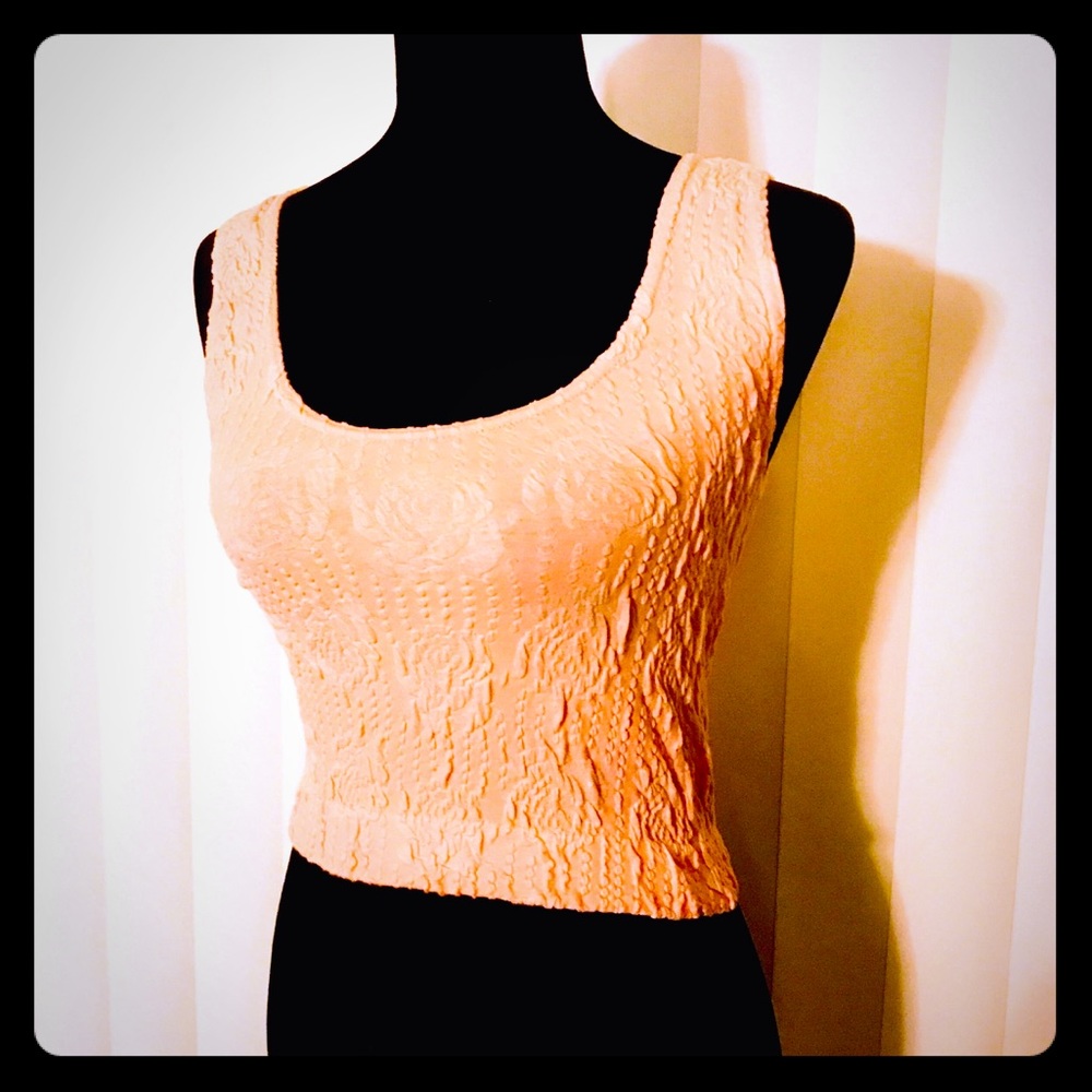 Peach Crop Top